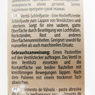 Ventilschleifpaste Einschleifpaste Ventilsitz-Schleifpaste Mittel 60 ml
